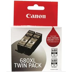 Canon Pixma PGI680XL High Capacity Ink Cartridge Twin Pack (Black)