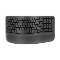 Logitech Wave Keys Wireless Ergonomic Keyboard (Graphite)