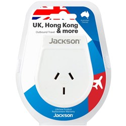 Jackson Outbound Travel Adapter UK & Hong Kong Slim