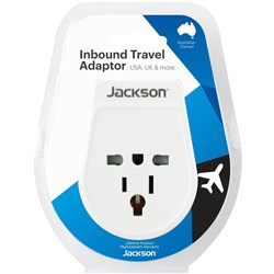 Jackson Inbound Travel Adapter UK & USA Slim