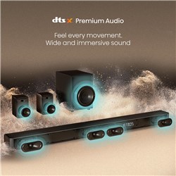 Hisense AX5100G 5.1 Channel Dolby Atmos 340W Soundbar w/ Surround Speakers