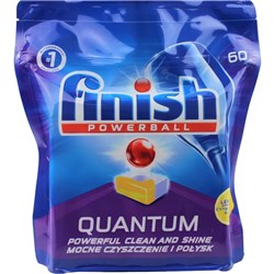Finish Powerball Quantum Dishwashing Tablets (Lemon Sparkle) [60 Pack]