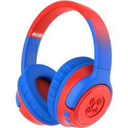 Moki Mixi Kids Volume Limited Wireless Headphones (Blue/Red)