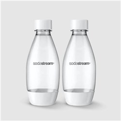 Sodastream Fuse 500ml Bottles Dishwasher Safe Twin-Pack (White)