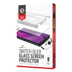 Powerwave Glass Screen Protector with Alignment Tray for Nintendo Switch OLED
