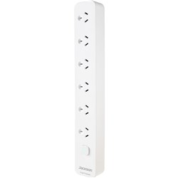 Jackson 6 Way Surge Protected Powerboard