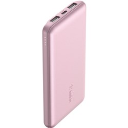 Belkin BoostUp Charge 10K 3 Port Power Bank with Cable (Pink)