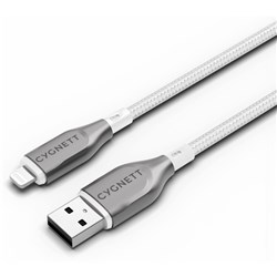 Cygnett Armoured Lightning to USB-A Cable 3M (White)
