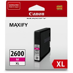 Canon Maxify PGI2600XL High Capacity Ink Cartridge (Magenta)