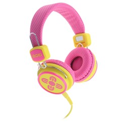 Moki Kids On-Ear Headphones (Pink/Yellow)