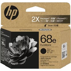 HP 68e EvoMore Original Ink Cartridge (Black)