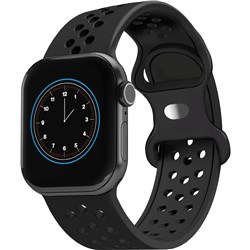 Cygnett SportsBand for Apple Watch [42/44/45/46mm & Ultra 49mm] (Black)