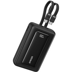 Anker Zolo 20k 45W Power Bank with Built-In Dual USB-C Cables (Black)