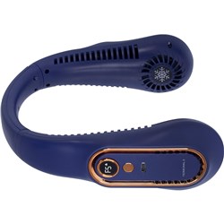 Terminal 2 Neck Fan with Digital Display (Blue)
