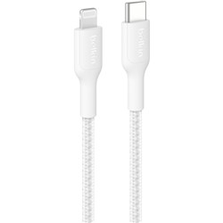 Belkin BoostCharge Braided USB-C to Lightning Cable 1m (White)