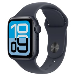 Apple Watch SE 3 40mm Midnight Aluminium Case GPS + Cellular Sport Band (S/M) [2025]