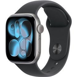 Apple Watch Series 11  42mm Space Grey Aluminium Case GPS Sport Band  (S/M) [Black]