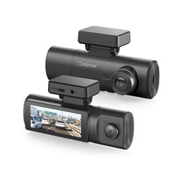 Kapture KPT-3300 4K Front & 1080p Rear Dash Camera with 3.2' Screen GPS Logger