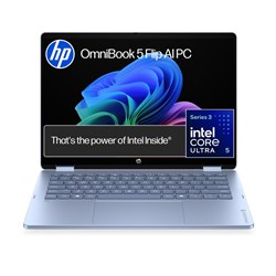 HP OmniBook 5 Flip 14" WUXGA 2-In-1 OLED AI PC Laptop (Intel Core Ultra 5 - 322)[512GB/Sky Blue]