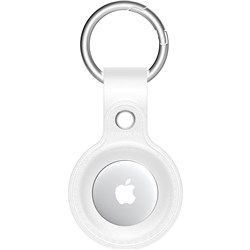 Cygnett StyleTrack Leather AirTag Case (White)