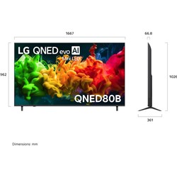 LG 75" QNED80B EVO AI Mini-LED 4K Smart TV [2026]