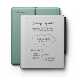 reMarkable Paper Pure with Marker Plus and Sleeve Folio Polymerweave (Mist Green)
