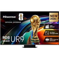 Hisense 65' UR9SAU ULED 4K UHD RGB Mini-LED Smart TV [2026]