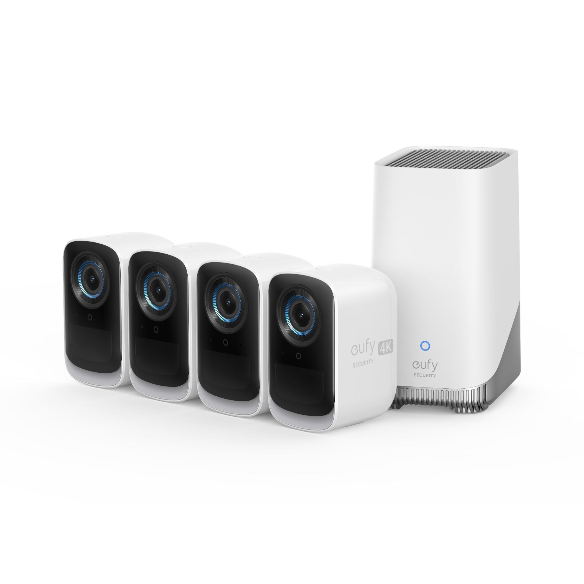 Eufy Security eufyCam 3 4K Wireless Home Security System (4-Pack)