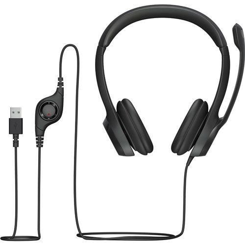 Logitech H390 USB Computer Headset (Black)