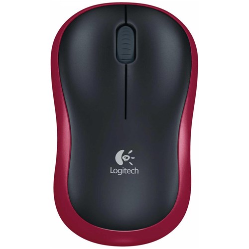 Logitech M185 Wireless Mouse (Red)