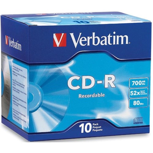 Verbatim 41846 Blank CD-R Media (10-Pack)