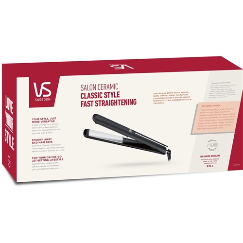 VS Sassoon Salon Ceramic Hair Straightener