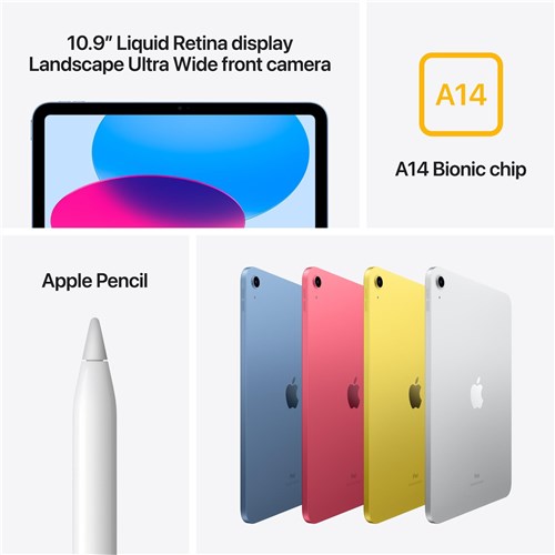 Apple iPad 10.9-inch 256GB Wi-Fi (Yellow) [10th Gen]