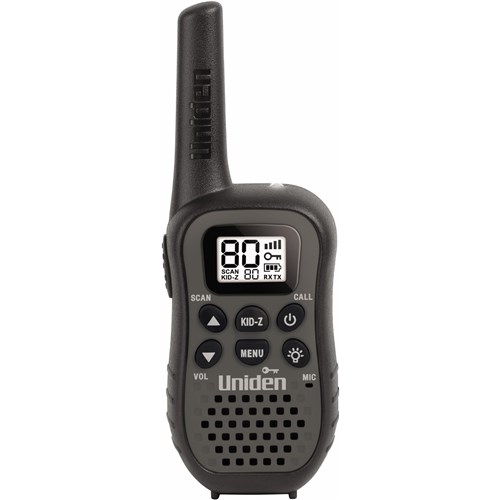 Uniden UH45 80 Channel UHF Handheld Radio with Kid Zone (Black)