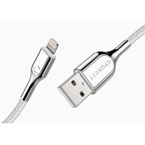 Cygnett Armoured Lightning to USB-A Cable 2m (White)