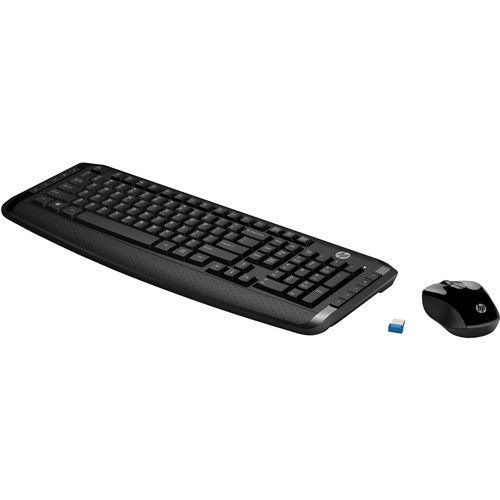 HP Wireless Keyboard and Mouse 300 (Black)