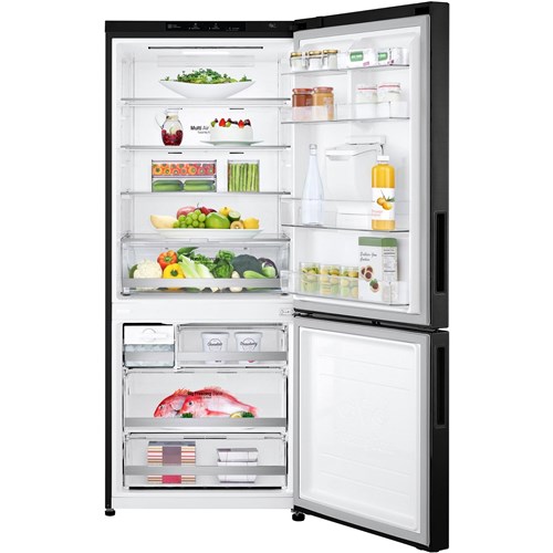 LG GB-W455MBL 420L Bottom Mount Fridge (Matte Black)