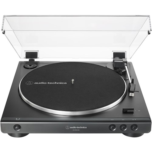 Audio-Technica LP60XBT Fully Automatic Belt Drive Stereo Bluetooth Turntable (Black)