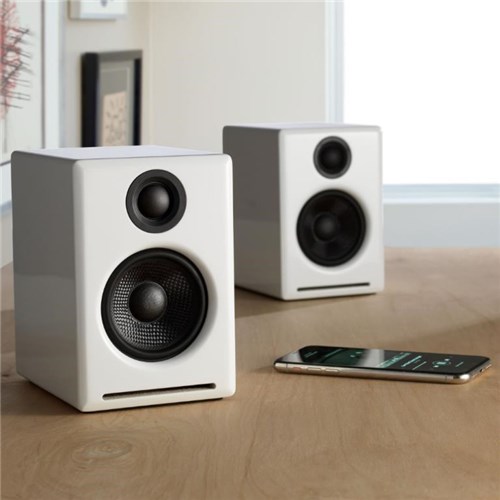 Audioengine A2+ Wireless Powered Speakers (Gloss White)