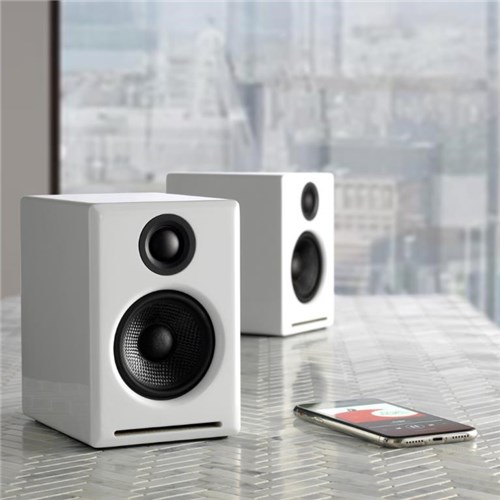 Audioengine A2+ Wireless Powered Speakers (Gloss White)