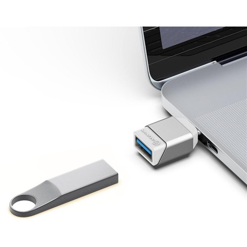 ALOGIC Ultra Mini USB-C to USB-A Adapter (Silver)