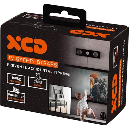 XCD TV Safety Straps 100kg Max
