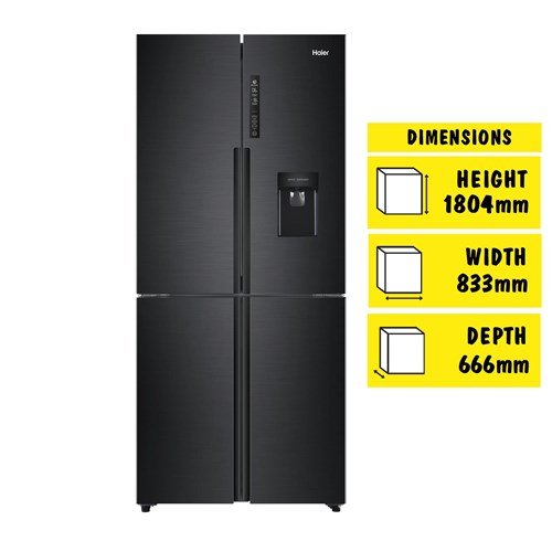 Haier HRF516YHC 463L French Door Fridge (Black)