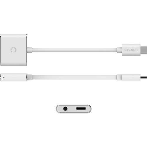 Cygnett USB-C Audio & Charge Adapter