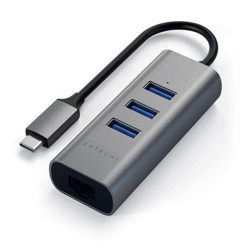 Satechi USB-C 2-in-1 USB 3.0 3-Port Hub & Ethernet