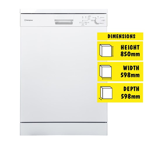 Westinghouse WSF6602WA 13-Place Setting Freestanding Dishwasher (White)