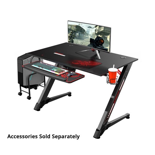 Eureka Ergonomic Small Gaming Computer Desk (Black)