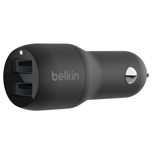 Belkin Dual USB-A Charger 24W (Black)