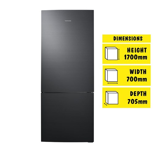 Samsung SRL459MB 427L Bottom Mount Fridge (Matte Black)