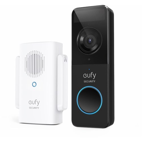 eufy Security Slim 1080P Wireless Doorbell with Homebase Mini Repeater